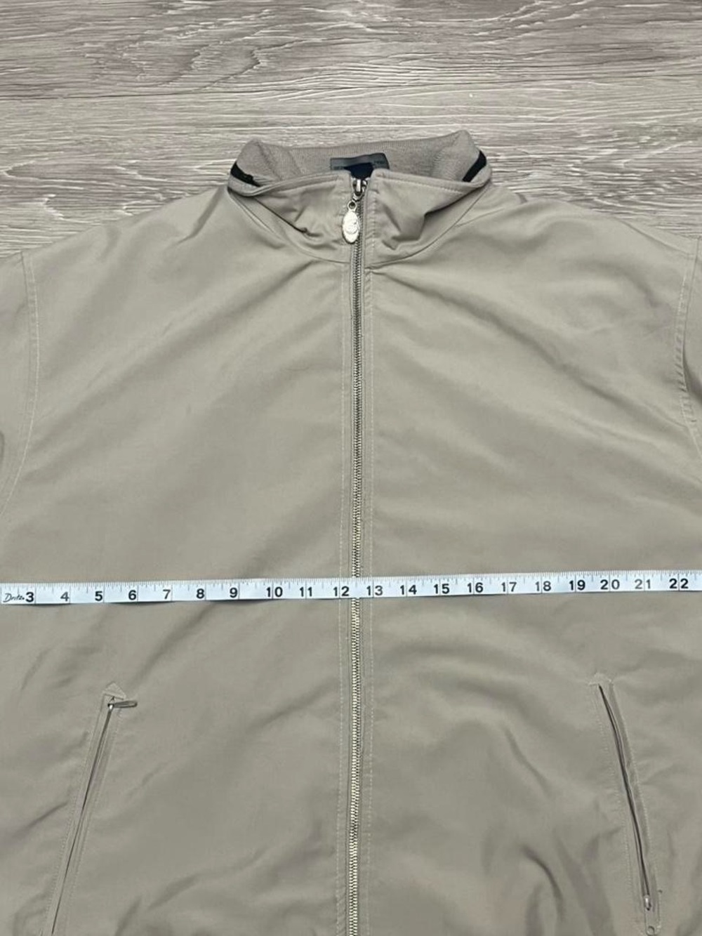Sunderland of Scotland Full Zip Jacket XL Beige Windbreaker Golf Lightweight - Picture 6 of 7